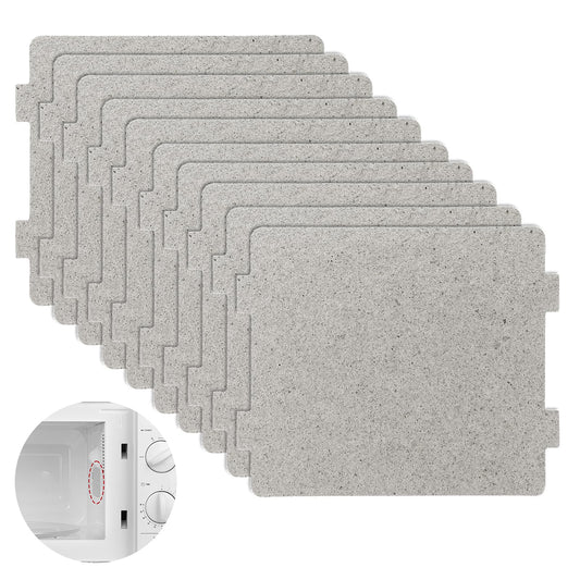 Ymapinc 10Pcs Microwave Waveguide Cover Replacement Universal Mica Sheets for Microwaves, Microwave Oven Repairing Part for Kitchen Home Office Restaurant 4.7x3.9inch