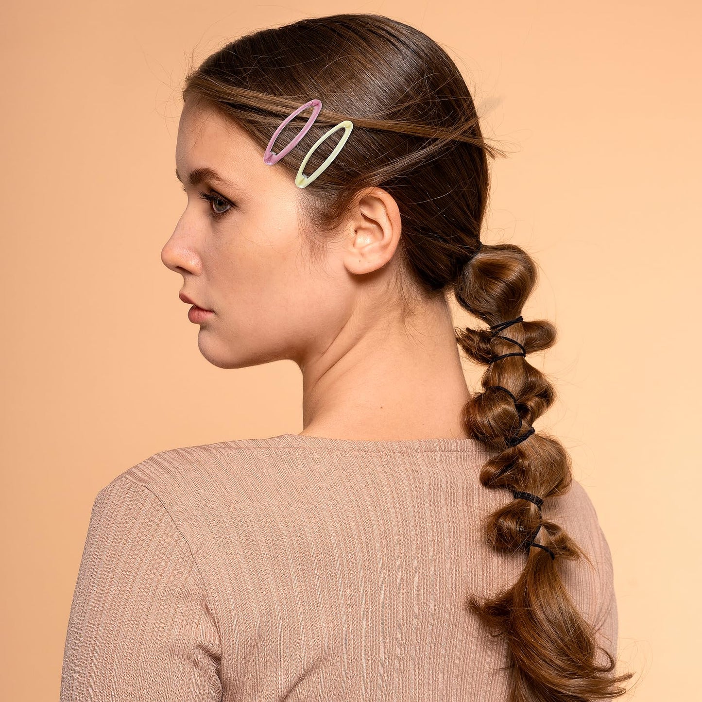 12 PCS Snap Hair Clips Metal Enamel Matte Hair Barrettes for Thin Hair | Thick Hair, Rustproof Oval Snap Clips Accessoriesfor Women | Hair Pins for Girls | Kids Hair Clips(Colourful)