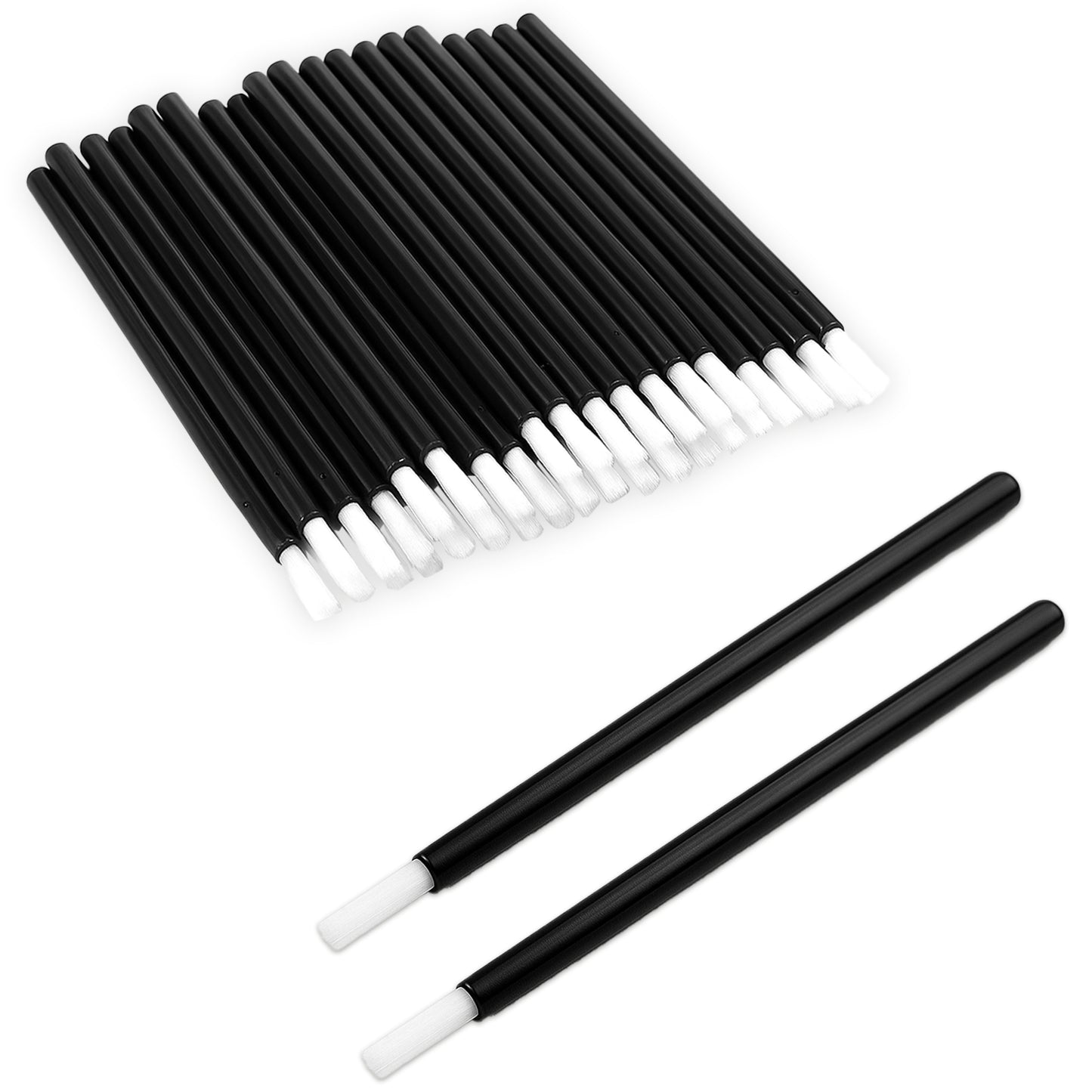 60 Pcs Disposable Lip Brushes Black Lipstick Applicator Mini Paint Brush PYO Cookie Paint Brush Lip Wands Makeup Beauty Tool Kits Nail Polish Brushes for Women Mascara Craft Painting Gifts