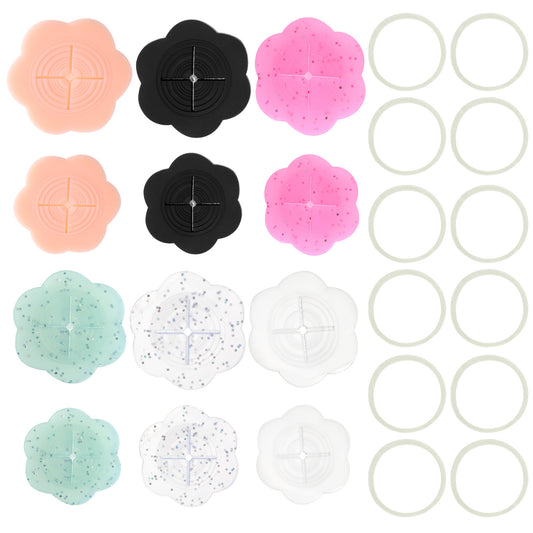 12PCS Cinch Clip for Women Clothing, Adjustable Silicone Shirt Waist Cincher Clips with 12 Elastic Bands, Multi-color Versatile Concealed Clothes Tighten Clips for T-Shirts, Dresses, Blouses & Tops