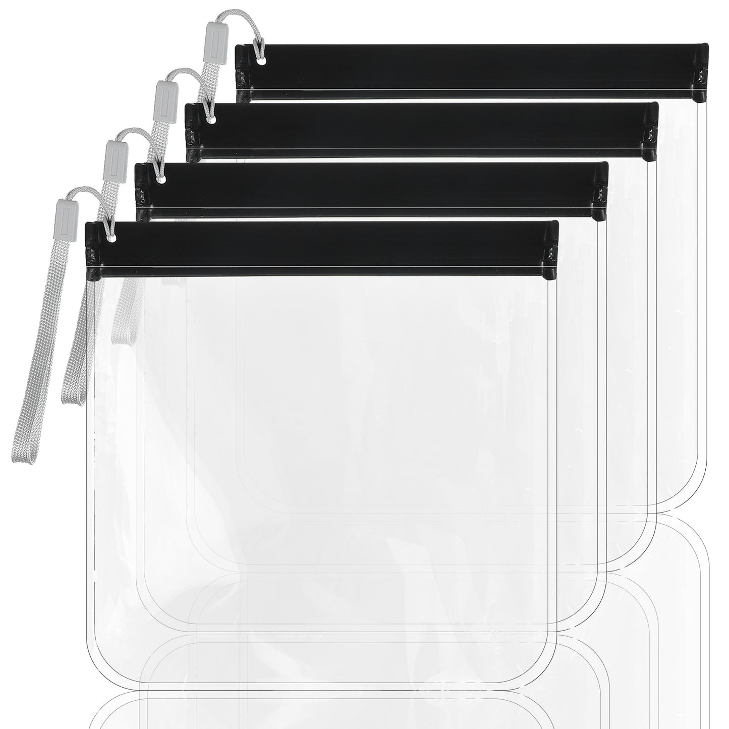 Nogeqi Quart Size Travel Bag TSA Approved, TSA Toiletry Bag, Clear Liquids Travel Bags for EU UK & US Carry-On Regulations Security 7.9 x 7.9 Inches Reusable (Waterproof & Leakproof)
