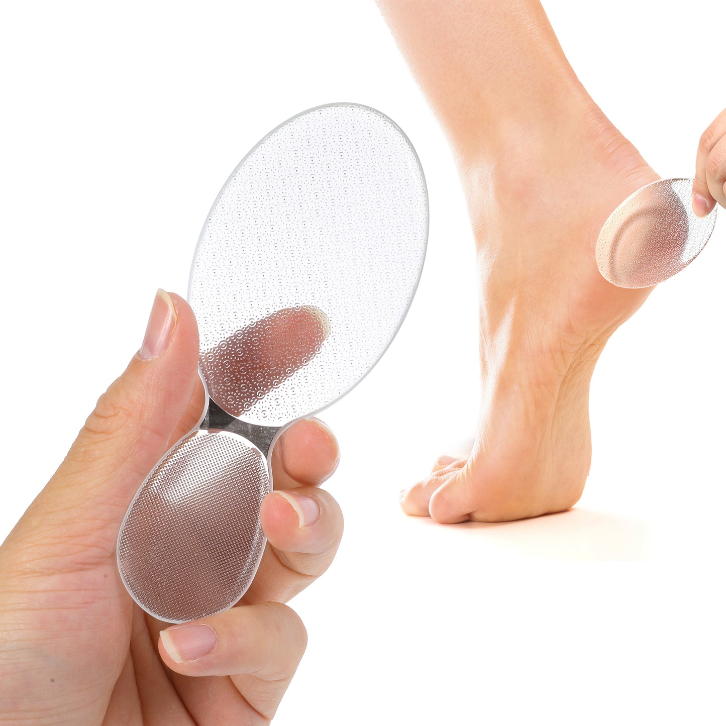 Ymapinc Glass Foot File Callus Remover,8-Shaped Professional Glass File for Feet, Foot Files for Hard Skin with Rough&Smooth Sides Wet Dry Feet Care Tool for Women Men