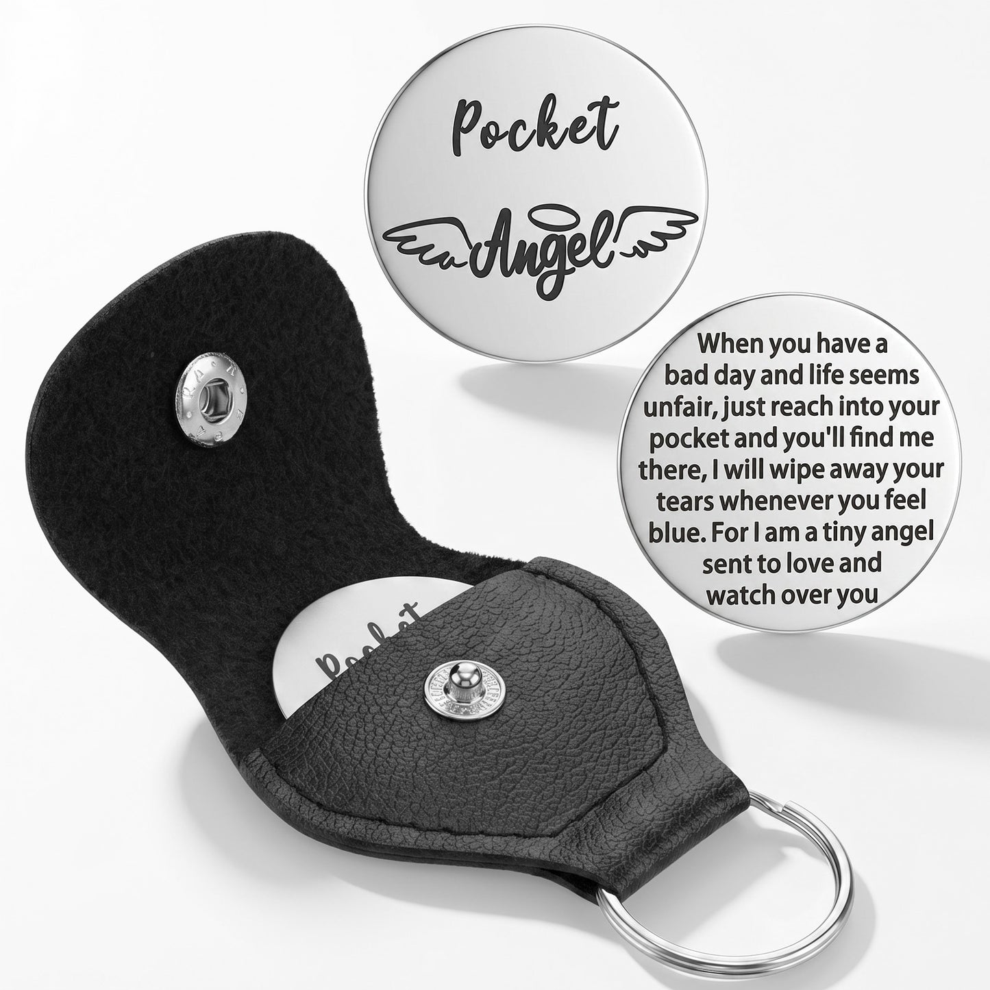 Tyqour Pocket Hug Keyring Encouragement Inspirational Gift for Women Men Best Friend Birthday Graduation sobriety Gifts for Women Men Friendship Gift for Bestfriend Bff Bestie Support