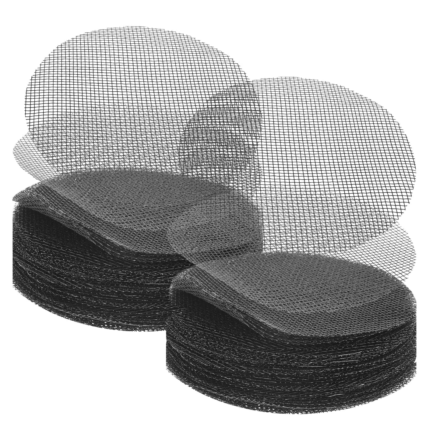 Mabor 100Pcs Round Plastic Mesh Sheet Drainage Mesh for Plant Pots 4 Inch Bonsai Mesh Screen for Plants Flower Pots Black Plastic Netting Mesh Keep Soil from Flowing Away