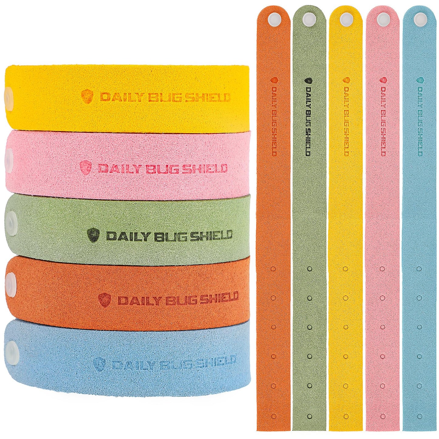 Ouligay 10 Pcs Mosquito Repellent Bracelet, Adjustable Mosquito Repellent for Kids Adults, Mosquito Repellent Bands, Anti Mosquito Bracelet Natural Insect Repellent Travel Essentials(Round)