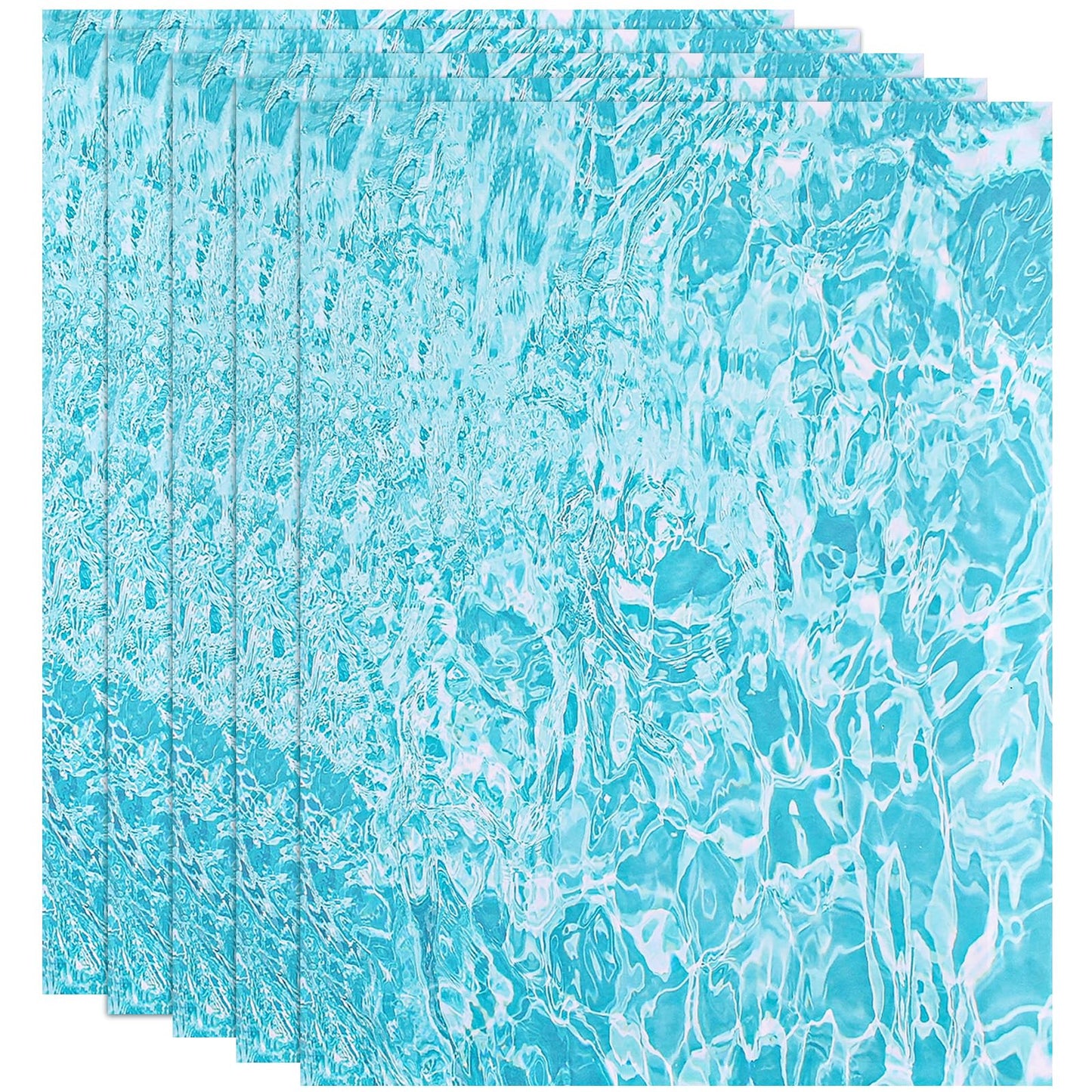 Chsoejuf 5PCS Fake Water Sticker Artificial Ripple Ocean Diorama Supplies