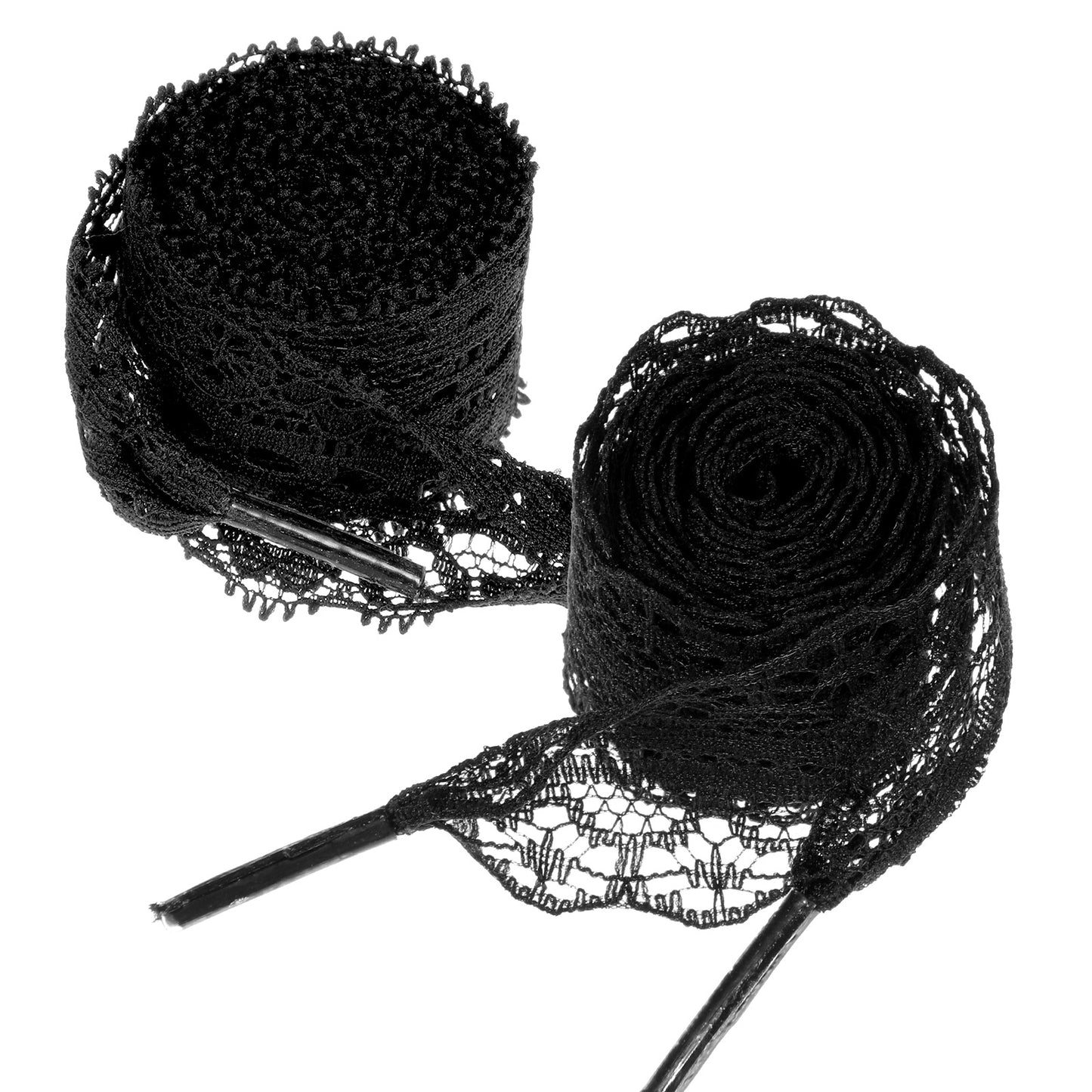 2 Pairs 3cm 2.5cm Wide Laces Shoelaces for Trainers White Trainer Shoe Laces Fancy Flat Shoelace Hollow 47 Inch Long Shoe Strings Fat Shoestring for Adult Women Girls