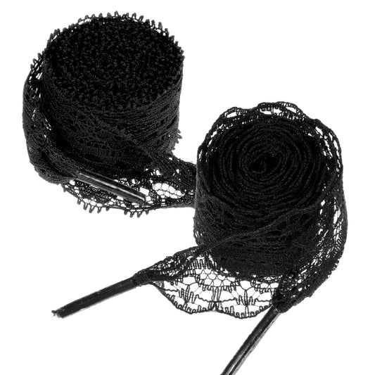 2 Pairs 3cm 2.5cm Wide Laces Shoelaces for Trainers White Trainer Shoe Laces Fancy Flat Shoelace Hollow 47 Inch Long Shoe Strings Fat Shoestring for Adult Women Girls