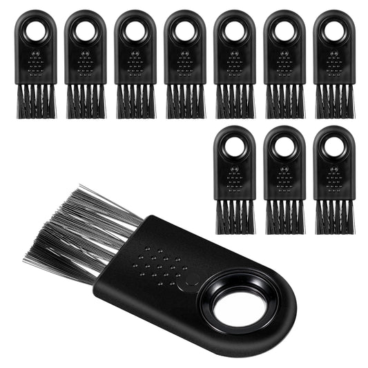 Xinjoduz 120 PCS Shaver Cleaning Brush, Black Durable Stable Electric Shaver Replacement Brushes Single Sided Clipper Brush with PP Handles Shavers for Men Electric Razor Trimmer Shaver Cleaning Tool