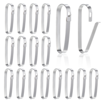 16 Pcs Real Estate Sign Riders Sign Clips Hanging Stainless Steel Rider Clips Holder Clip Metal Hooks for Hanging Posts Open House Plaque Signs
