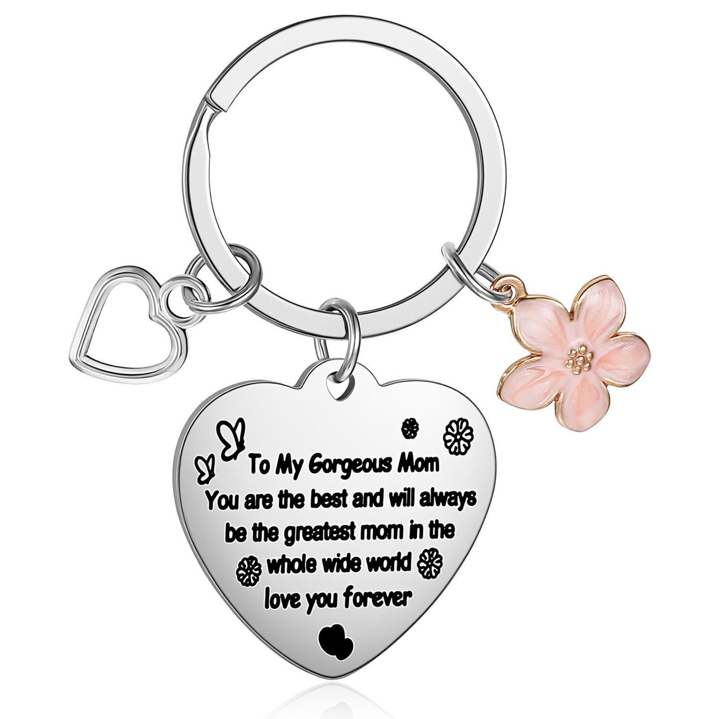 Ouligay Mothers Day Gift Mom Birthday Gifts from Daughter Son Mama Keychain Mom Keychain Mother Keyring for Valentines Day Thanksgiving Christmas Stocking Stuffers
