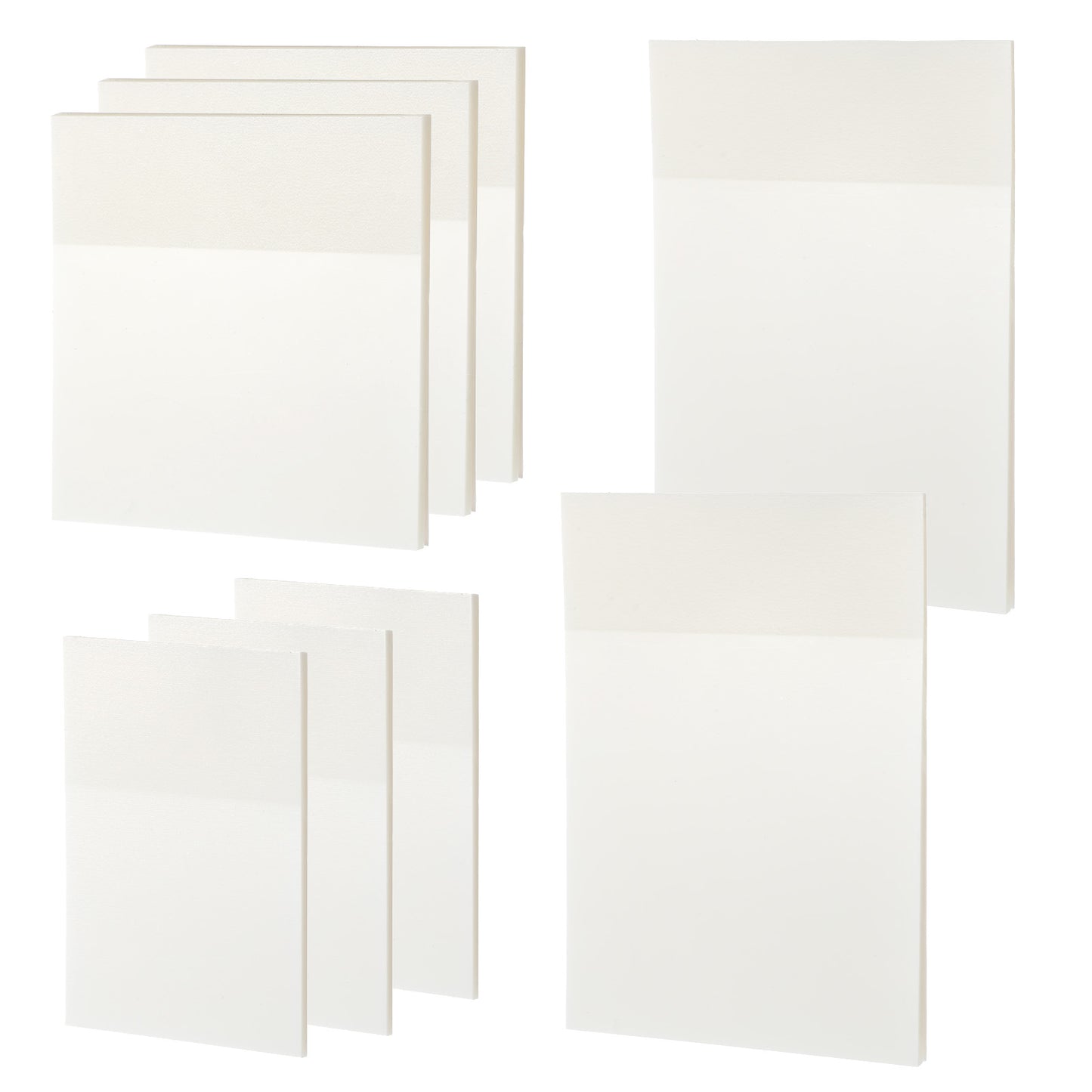 400 Sheets Transparent Sticky Notes Clear Sticky Notes for Annotating Books Transparent Self-Stick Note See Through Stick Note Translucent pad for Women Men Home Office (3 Size)