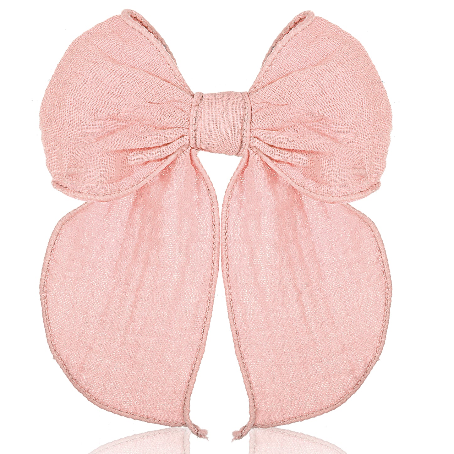 Ymapinc Pink Bow for Girls, Cute Blue Hair Bow Clip with an Alligator Clip to Easily Attach to Hair,Made from a Blend of Linen and Cotton