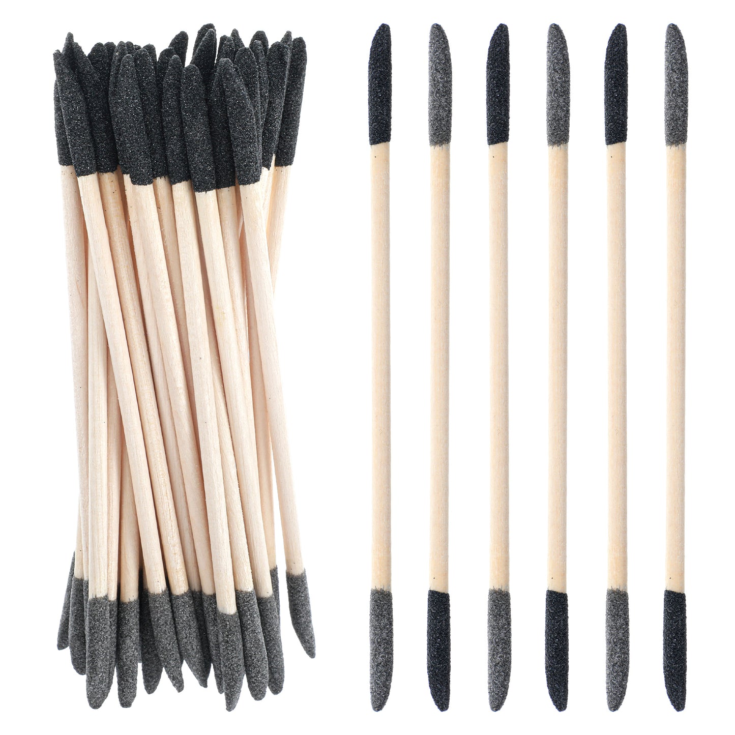 30 Pcs Sanding Sticks For Plastic Models,Sanding Sticks Double End Matchsticks For Nails,Sandings Twigs Fine Detailing Polishing Stick For Plastic Models Wood Hobby,120/280 Grit, 5.4 X 0.3 Inch