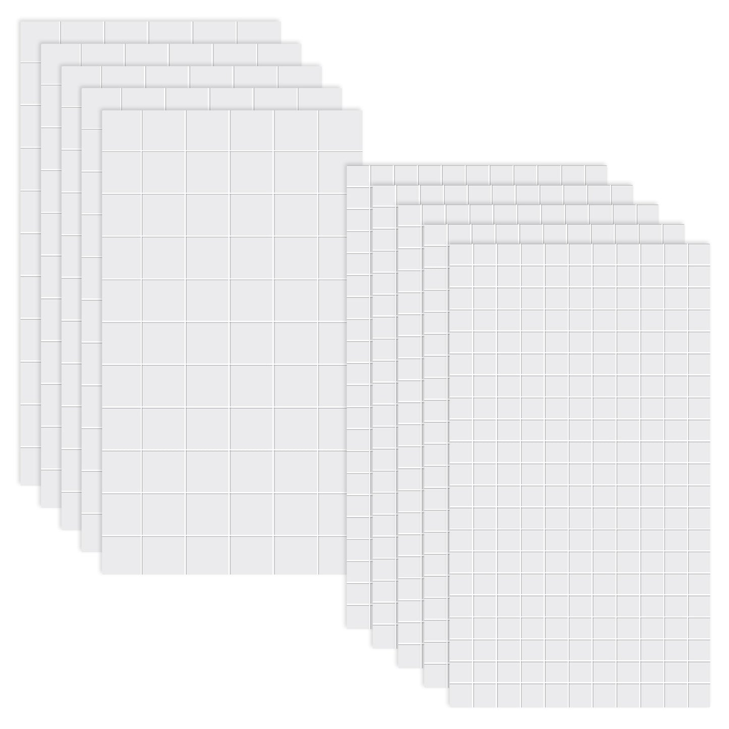 10 Sheets Foam Adhesive Squares 1650pcs Foam Squares for Crafts Double-Sided Self Adhesive Dots Precut Squares Strips Foam Tape for Scrapbook Supplies Halloween DIY Crafts Office Accessories