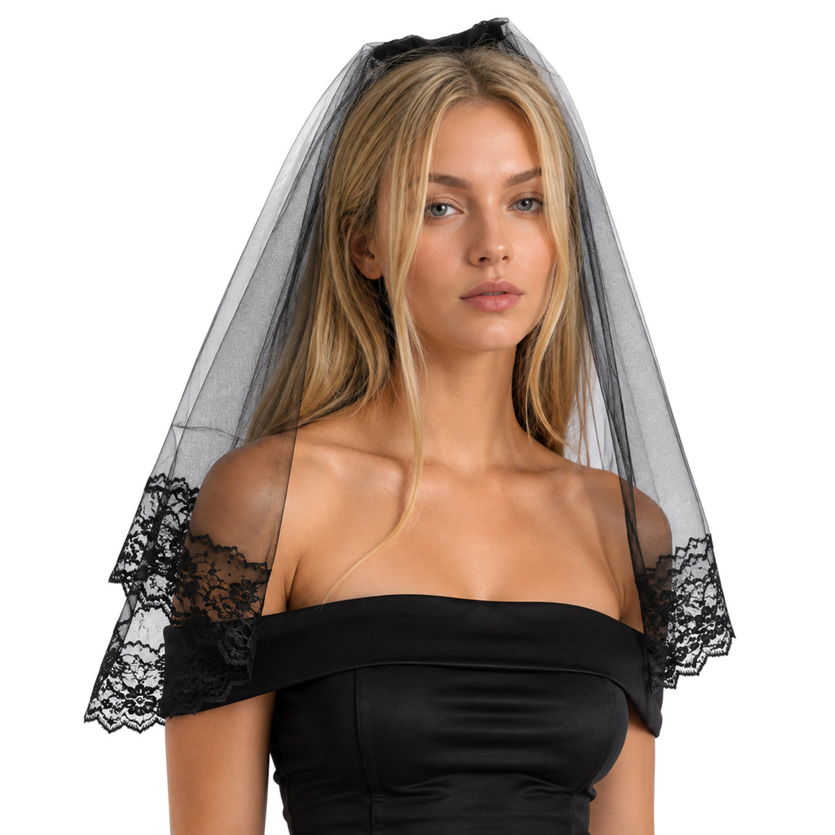 Black Lace Veil Bridal Wedding Veils Halloween Veil Mantilla Catholic Veils