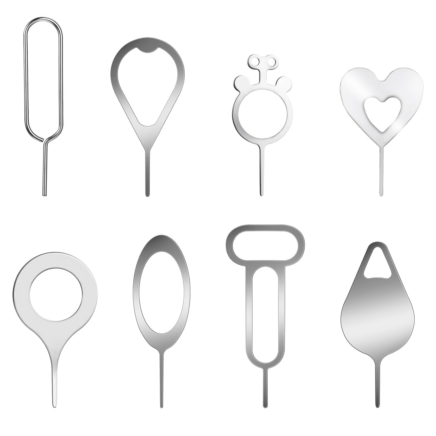 8PCS Phone Sim Card Removal Tool Card Tray Ejector Pins Needle Opener Ejector Reset Pin Smooth and Burr-Free for All Cell Phones
