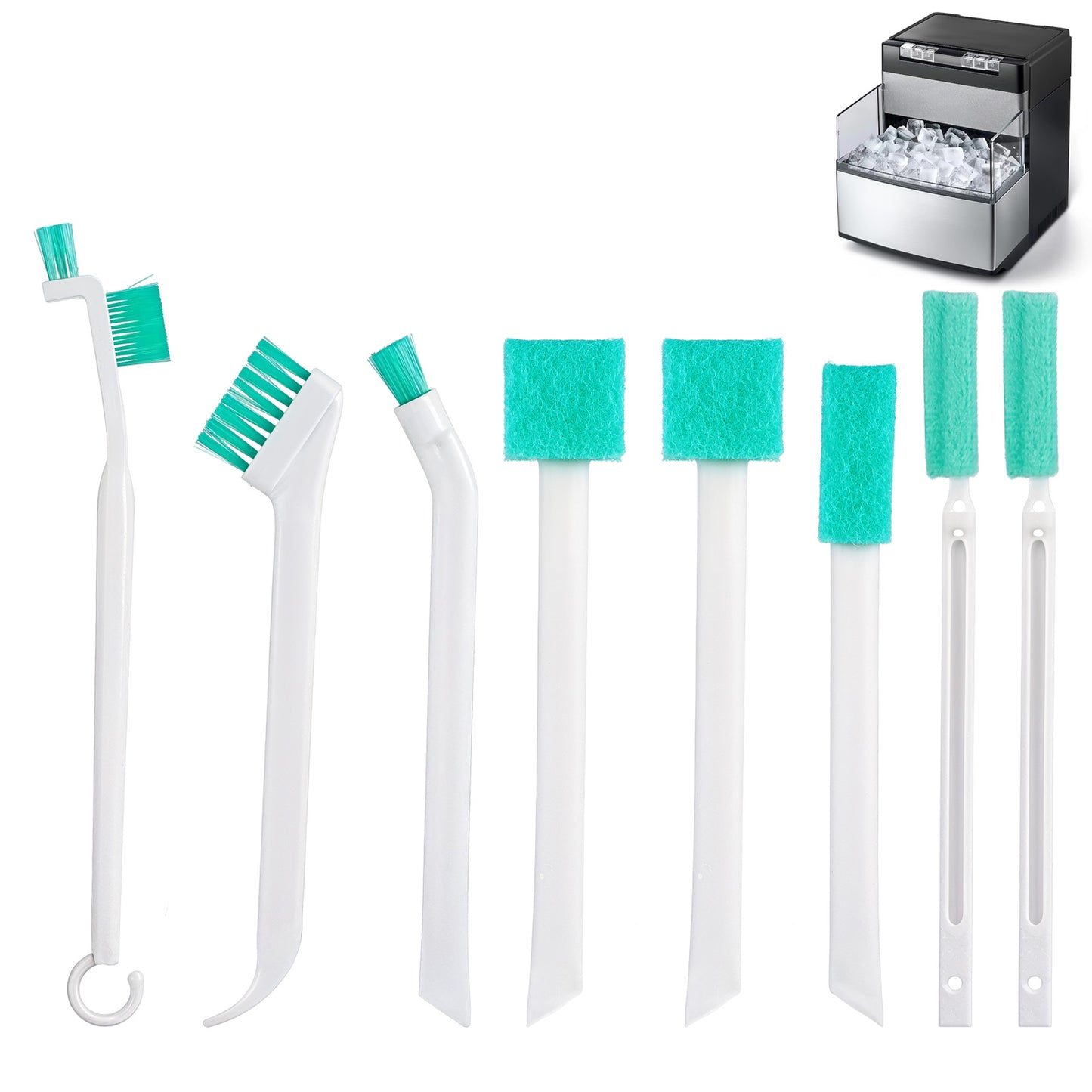 8 Pcs Small Cleaning Brushes for Tight Spaces, Crevice Cleaning Tool for Household Use, Thin Cleaner Brush for Mini Parts, Humidifier, Toaster, Holes, Corner Space, Keyboard, Bottle, Tile