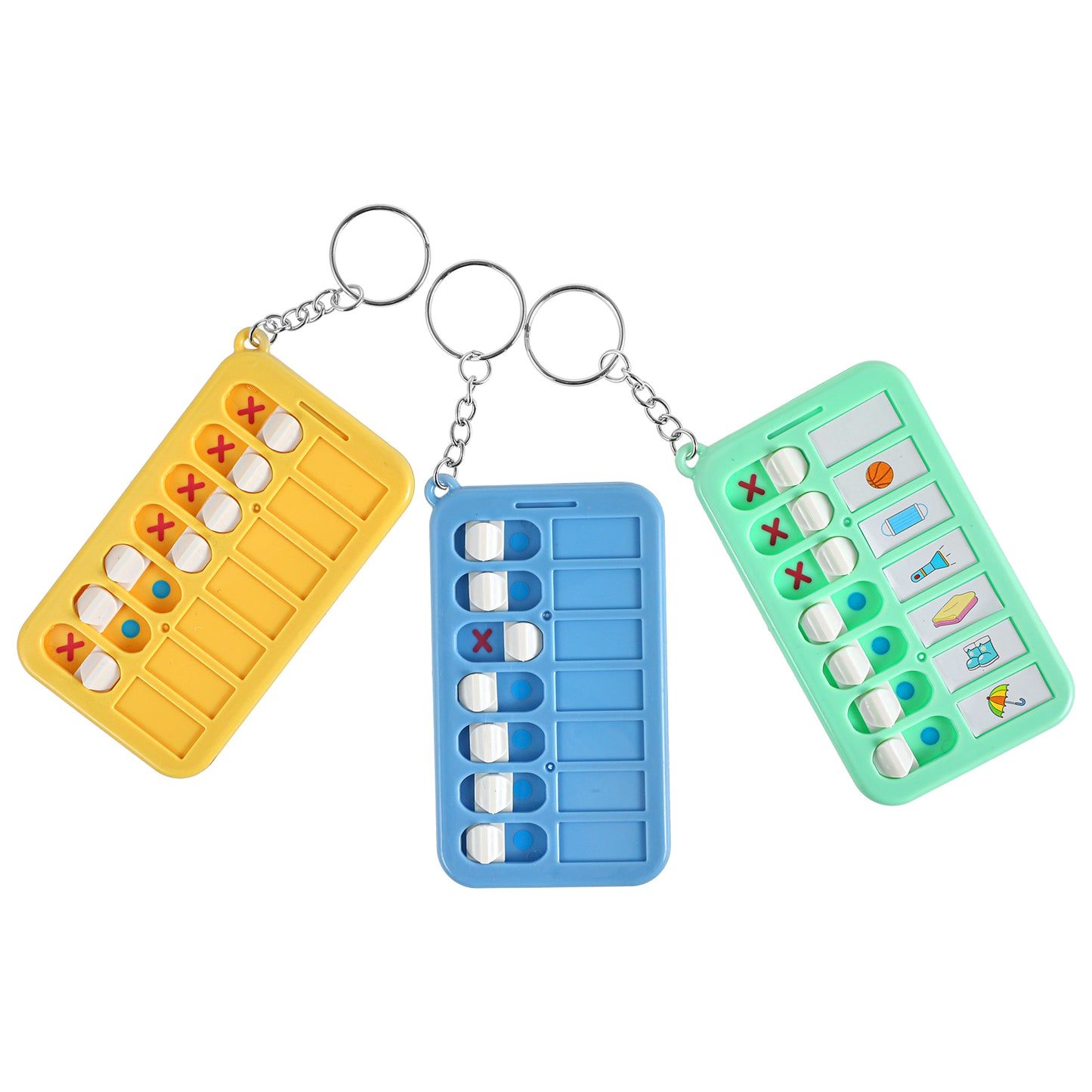 Mabor 3Pcs Reminder Board Portable Visual Daily Schedule for Kids School Bag Pendant Detachable Daily Task Planning Pad with List Cards Stickers for Kids ADHD Tools for Kids