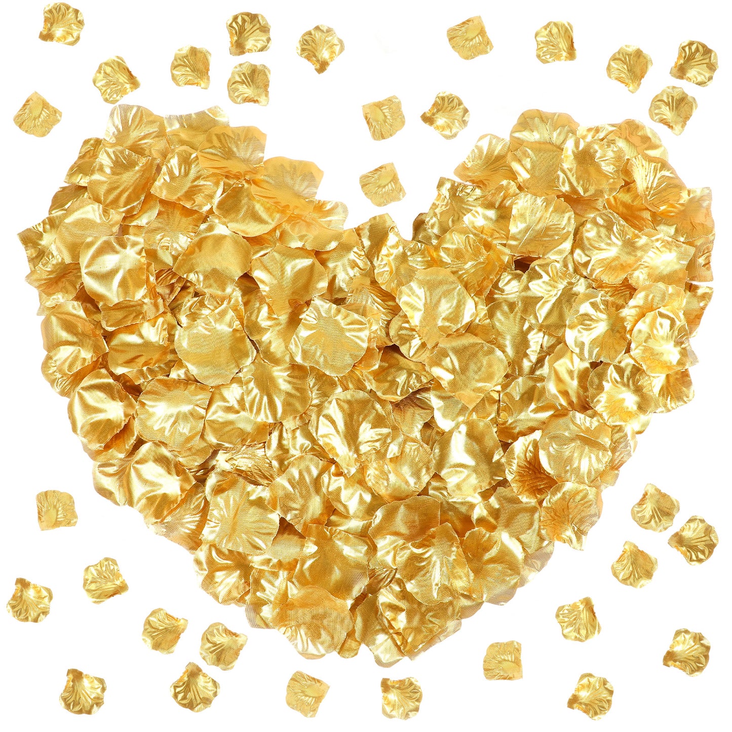 Sorcristy 1000PCS Gold Fake Rose Petals for Romantic Night, Wedding, Valentine's Day, Party Decorations, Party, Table, Dining Room, Proposal Anniversary Flower Decorations