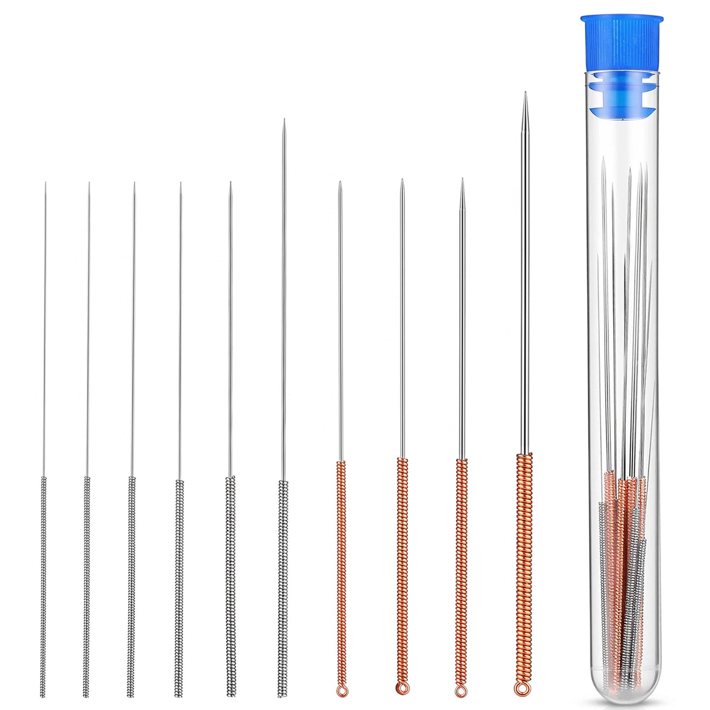 Mabor 10 Pcs 3D Printer Nozzle Cleaning Kit, Stainless Steel Needles Set for Unclogging, Universal 3D Printer Accessories for Maintenance