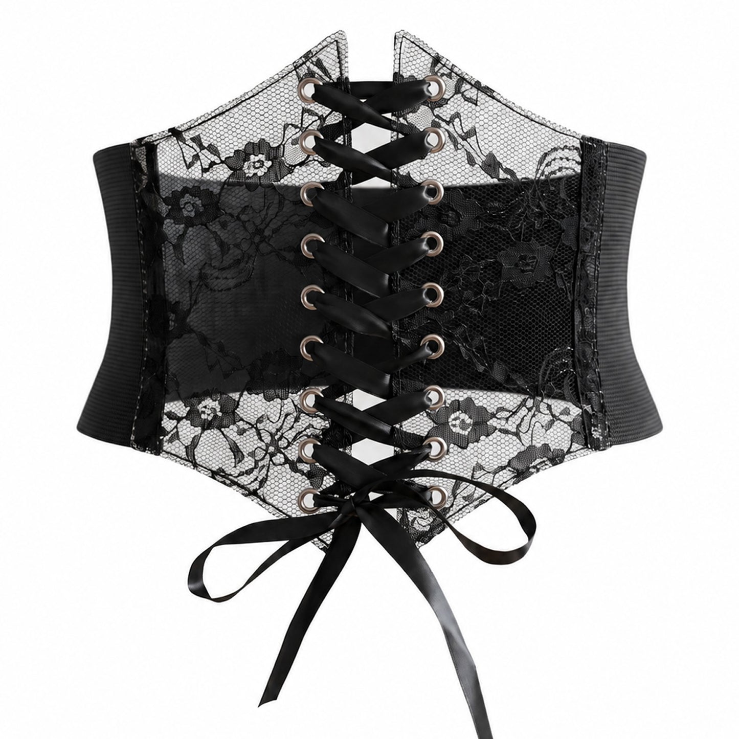 Ouligay Black Corset Belt For Women Black Waist Corset Lace Belt