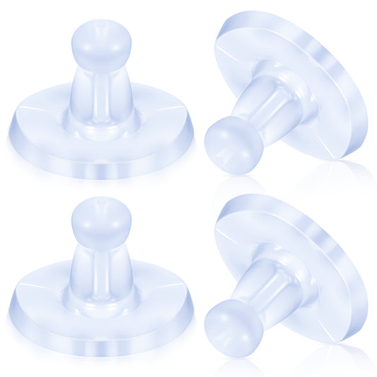 Xinjoduz Pack of 100 Earring Backs, Clear Soft Plastic Earring Backs Replacements Locking Secure Earring Backs for Droopy Ears Hypoallergenic Clutch Earring Backs for Heavy Earring Fishhook