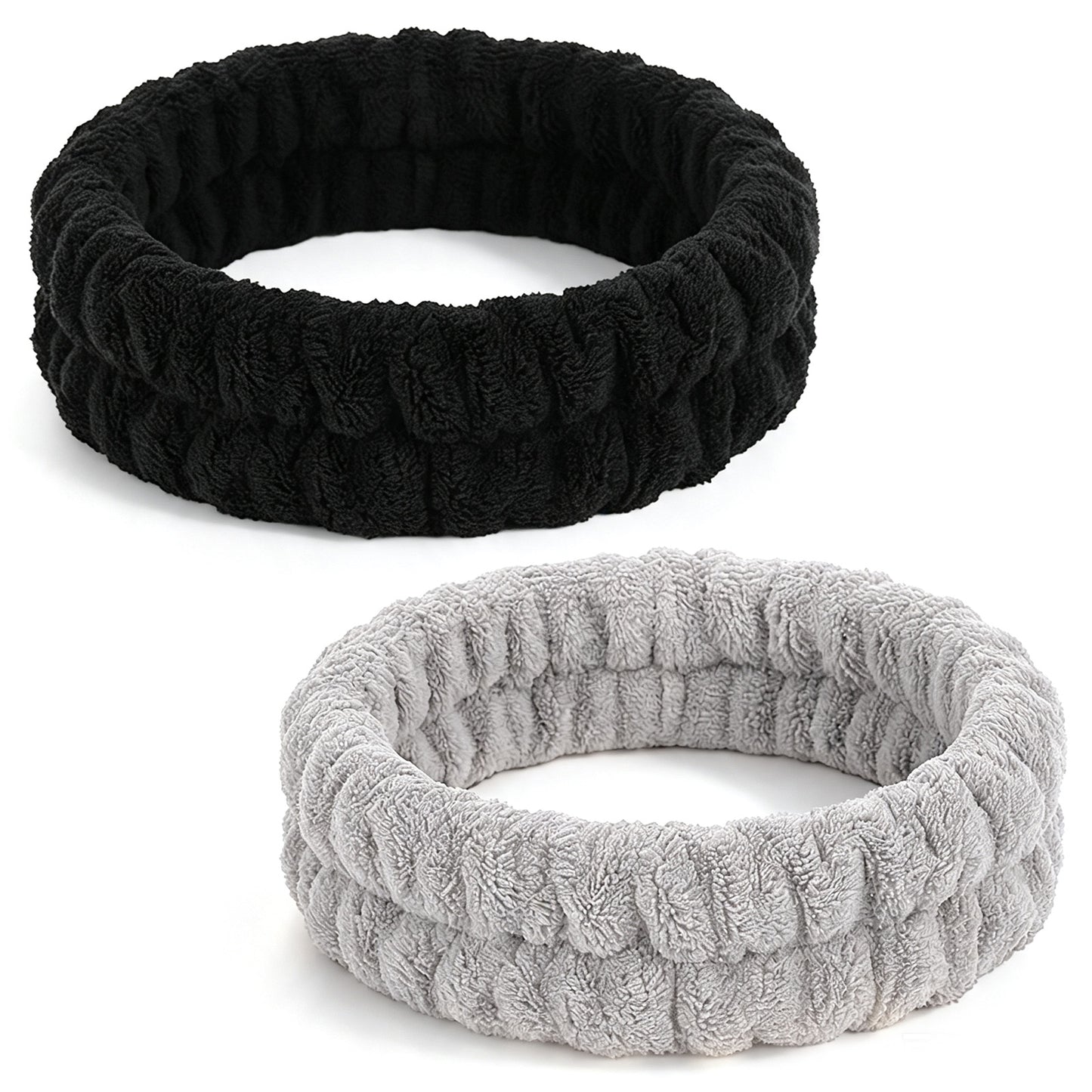 RAHHLIZS 2 PCS Spa Headband Makeup Head Hair Bands, Skincare Headband Soft