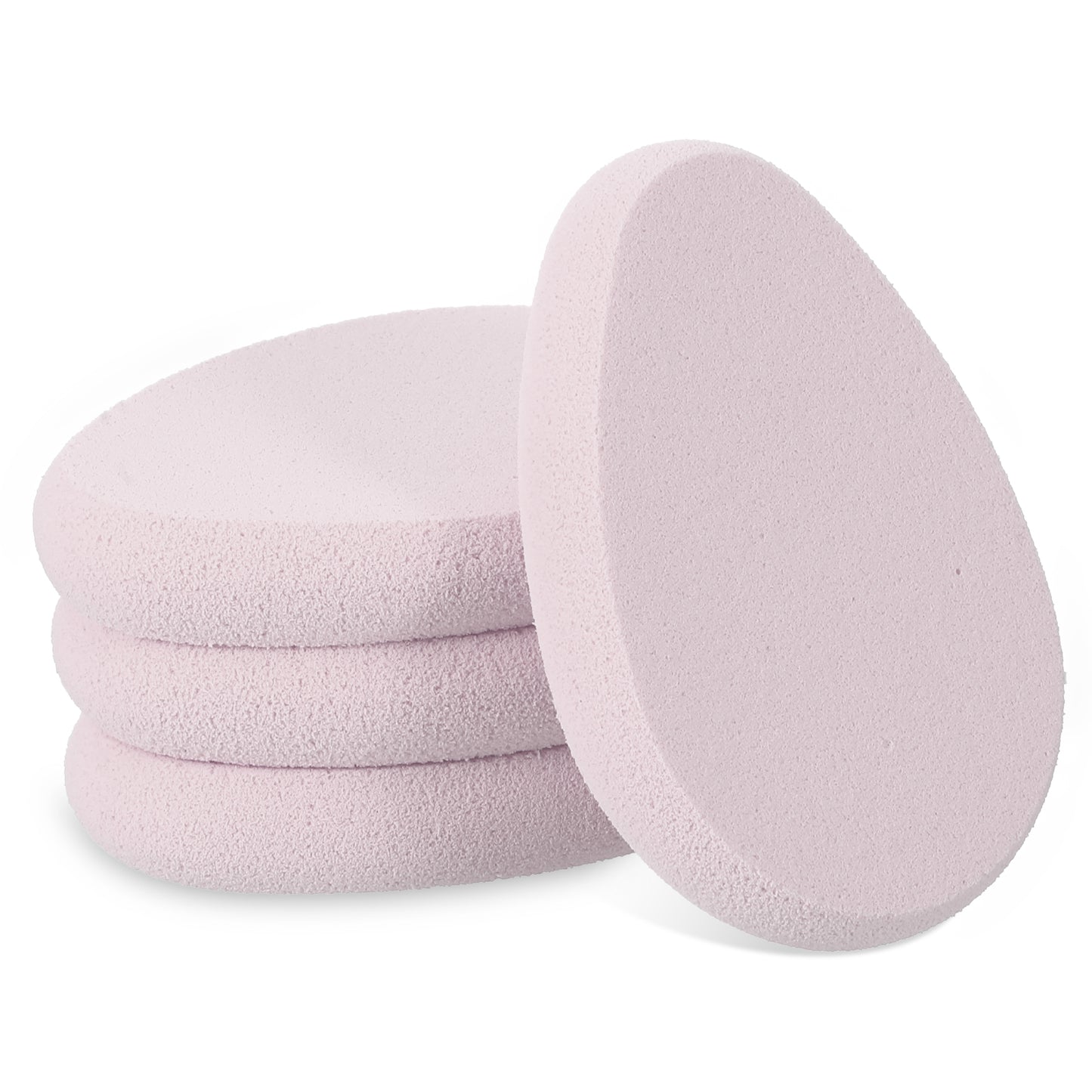 Nogeqi 4 Pcs Flat Makeup Sponges for Foundation, Foundation Sponge, Teardrop Shape Make Up Sponge for Face,Make up Cushion,Sponges Makeup Applicator for Natural Easy Soft Long-Lasting Beginner(White)