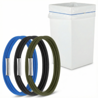 6 pcs Garbage Can Rubber Bands for 13-30 Gallon Bins Heavy Duty Garbage Bag Holder With High Elasticity Elastic Bin Straps Trash Can Band for Kitchen Bathroom Outdoor Multi Purpose Use Durabl