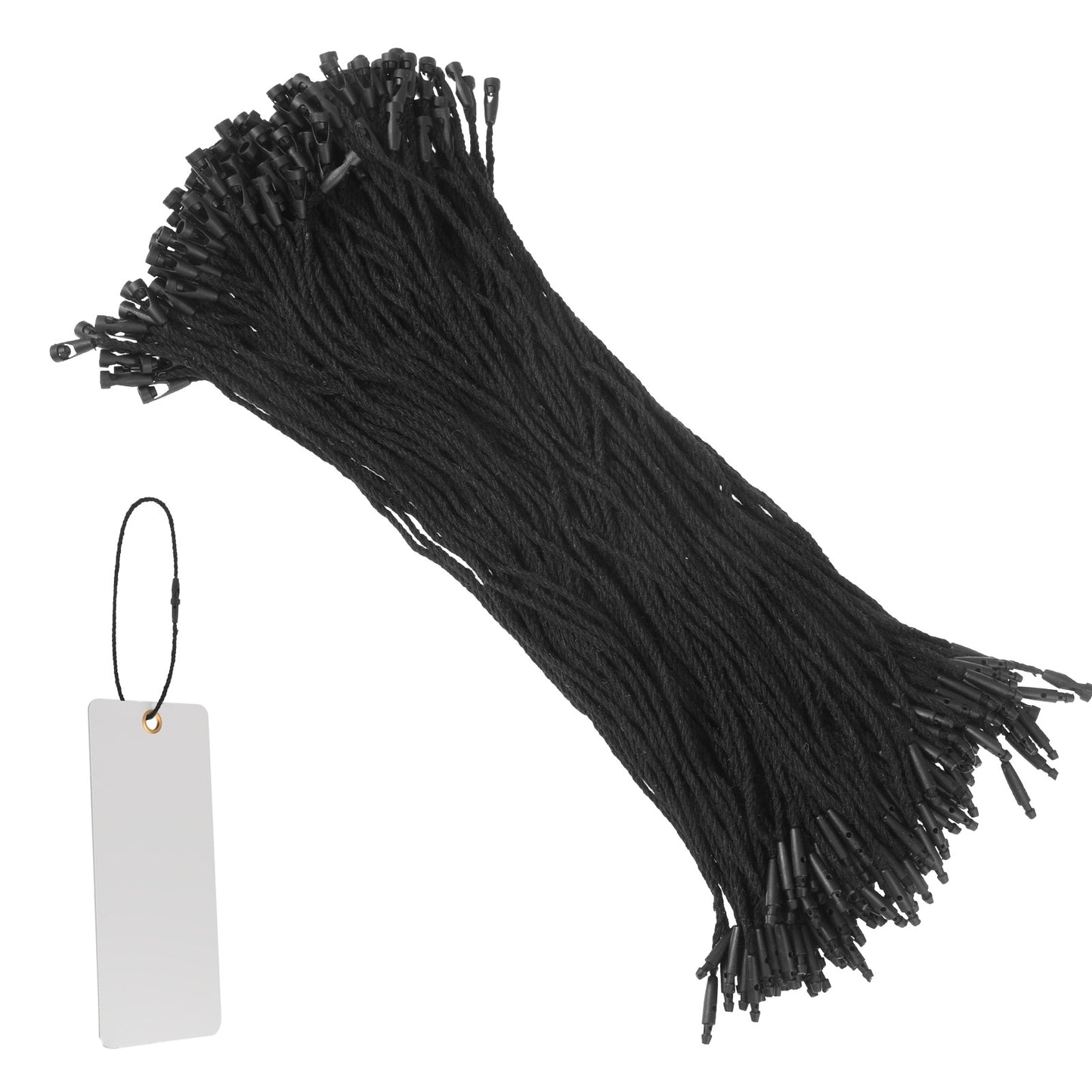 Matwsec 200PCS 7.8in Hang Tag String Cotton Tag String