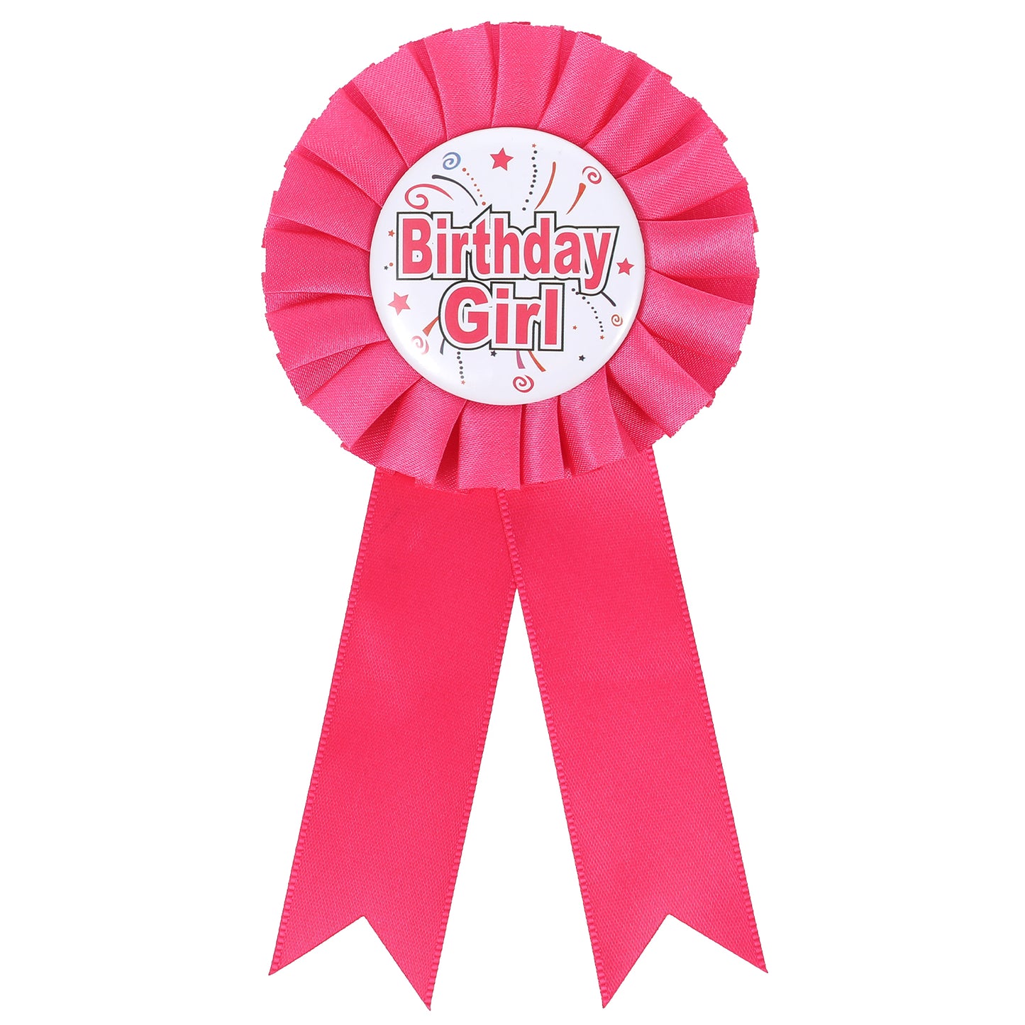Birthday Girl Pin Pink Birthday Ribbon Pin for Women Happy Birthday Brooch Party Button Brooch Clothing Celebration Decor Accessories