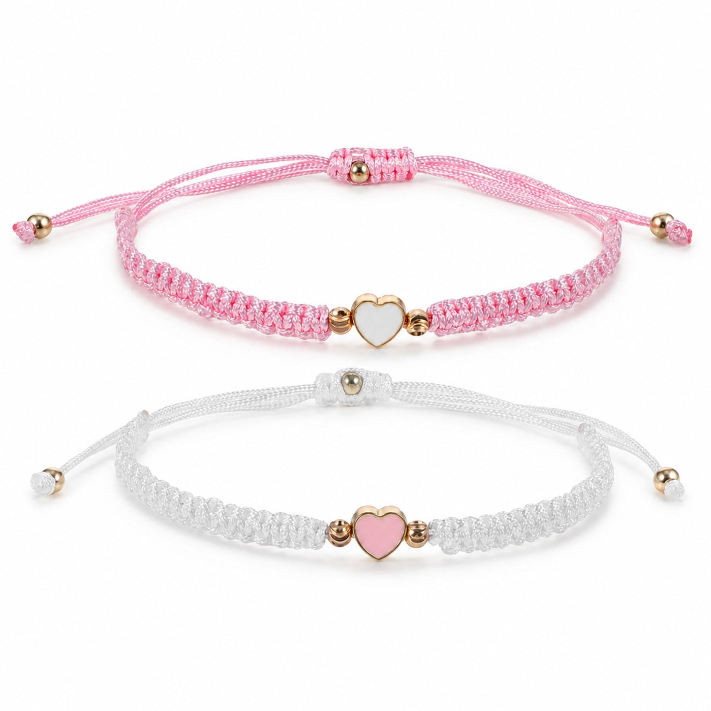 Ymapinc 2pcs Heart Matching Bracelets for Couples, Best Friend Bracelet