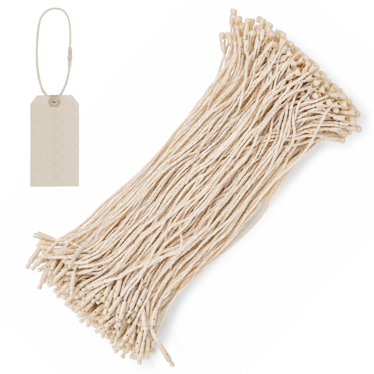 Matwsec 200PCS 7.8in Hang Tag String Cotton Tag String