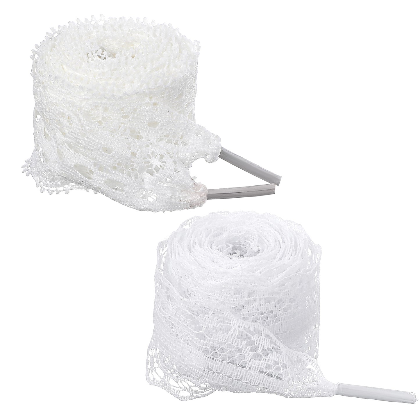 2 Pairs 2.5cm 3cm Wide Laces Shoelaces for Trainers Flat White Trainer Shoe Laces Fancy Flat Shoelace Hollow 47 Inch Long Shoe Strings Fat Shoestring for Adult Women Girls