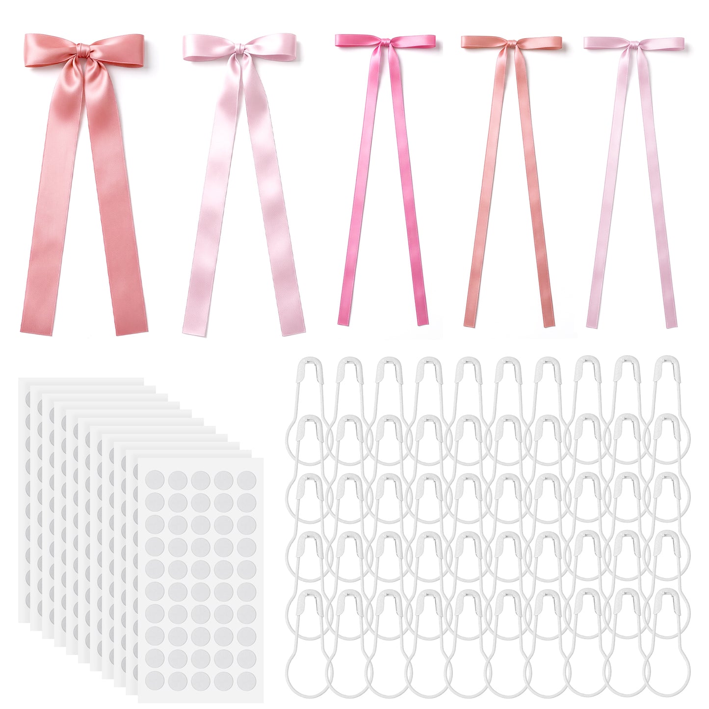 RAHHLIZS 32Pcs Pink Bow Wall Decor, Pink Bow Decor for Bedroom Home Party