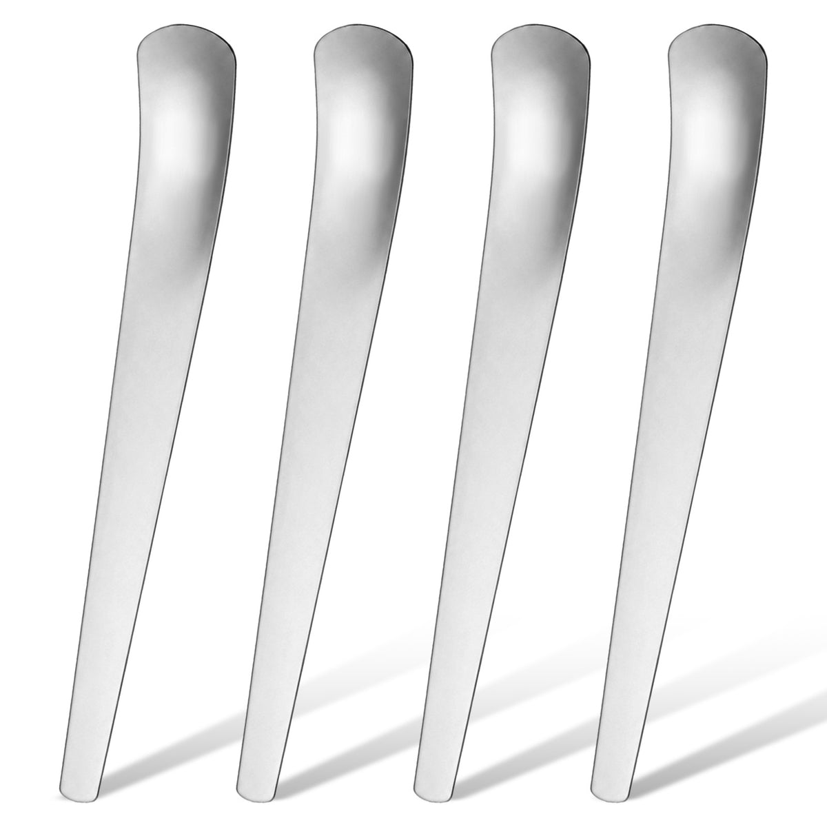 Quvvarly Cat Food Spoon 4 Pcs 7.01 inch Stainless Steel Long Handle Spoons