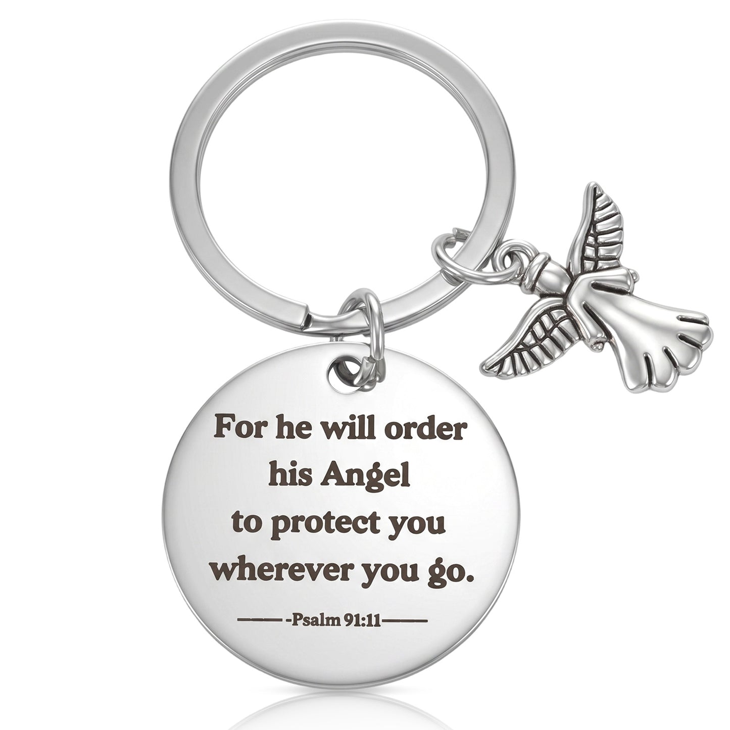 Tyqour Christian Keyring Religious Gifts for Women Bible Verse Faith