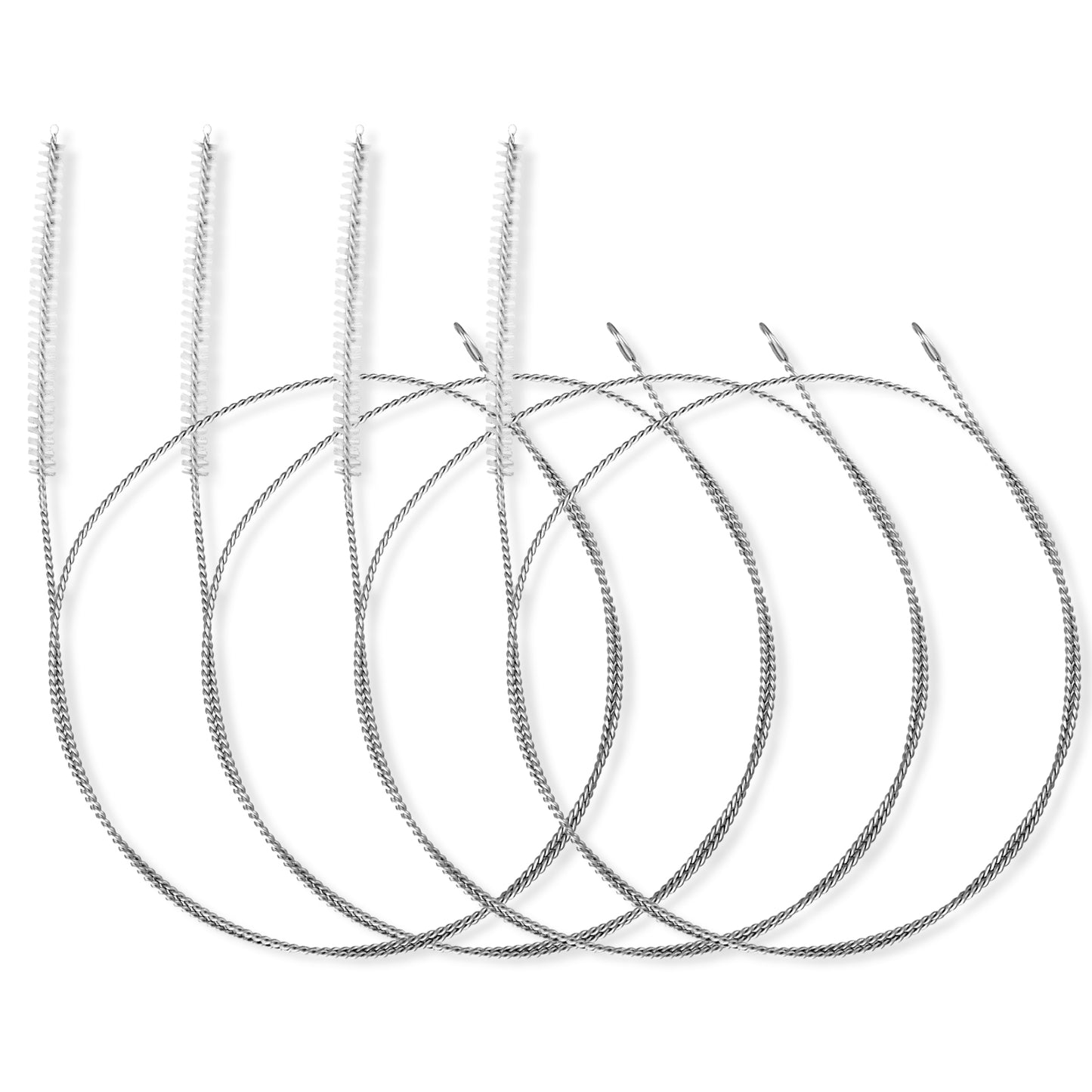Ymapinc 4pcs 39.4 Inches Extra Long Pipe Cleaners ,Straw Cleaner Brush Extra Long for Cleaning Straw, Tube, Pipe, Hose, Refrigerator Drain, Laboratory Catheter Brush, White