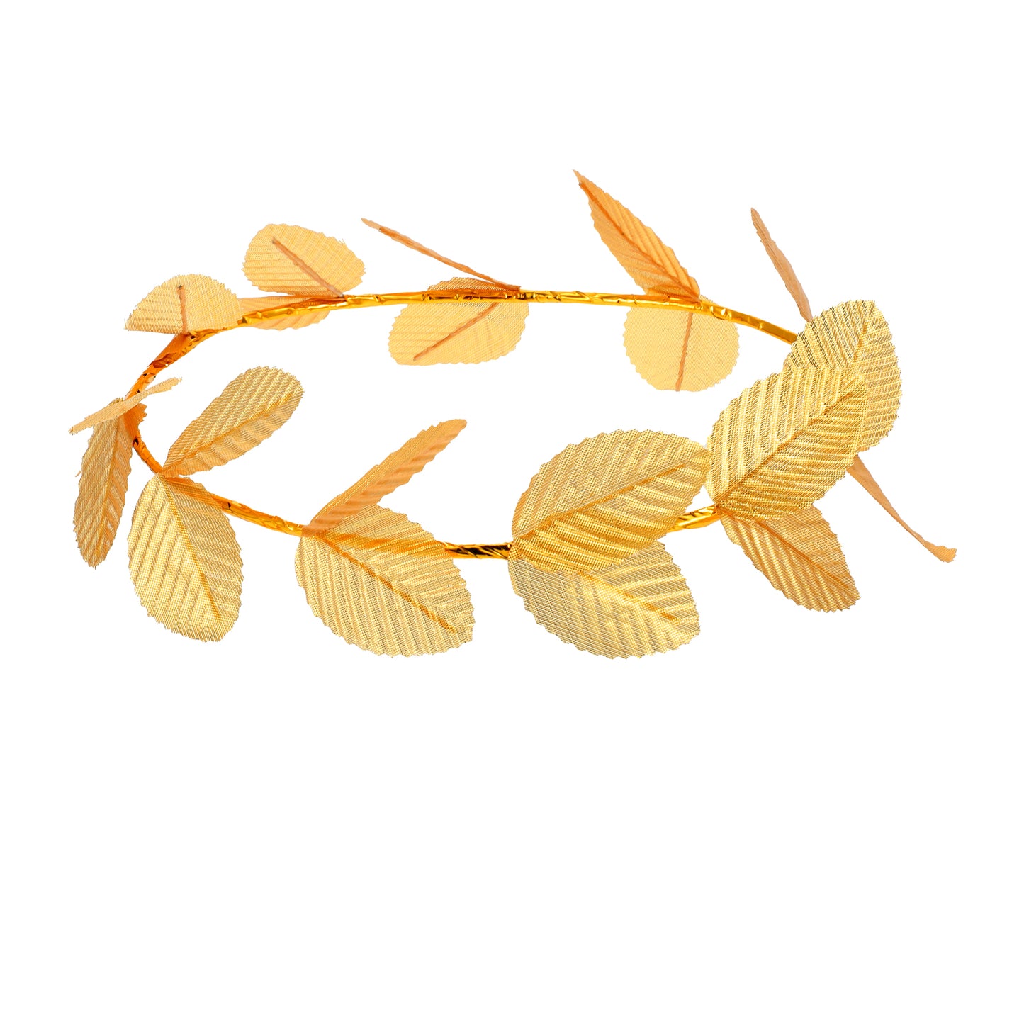 Bremorou 3pcs Goddess Crown Hair Wrap Laurel Crown Gold Laurel Leaf Headband for Toga Party Roman Caesar Crowns for Women Men Costume