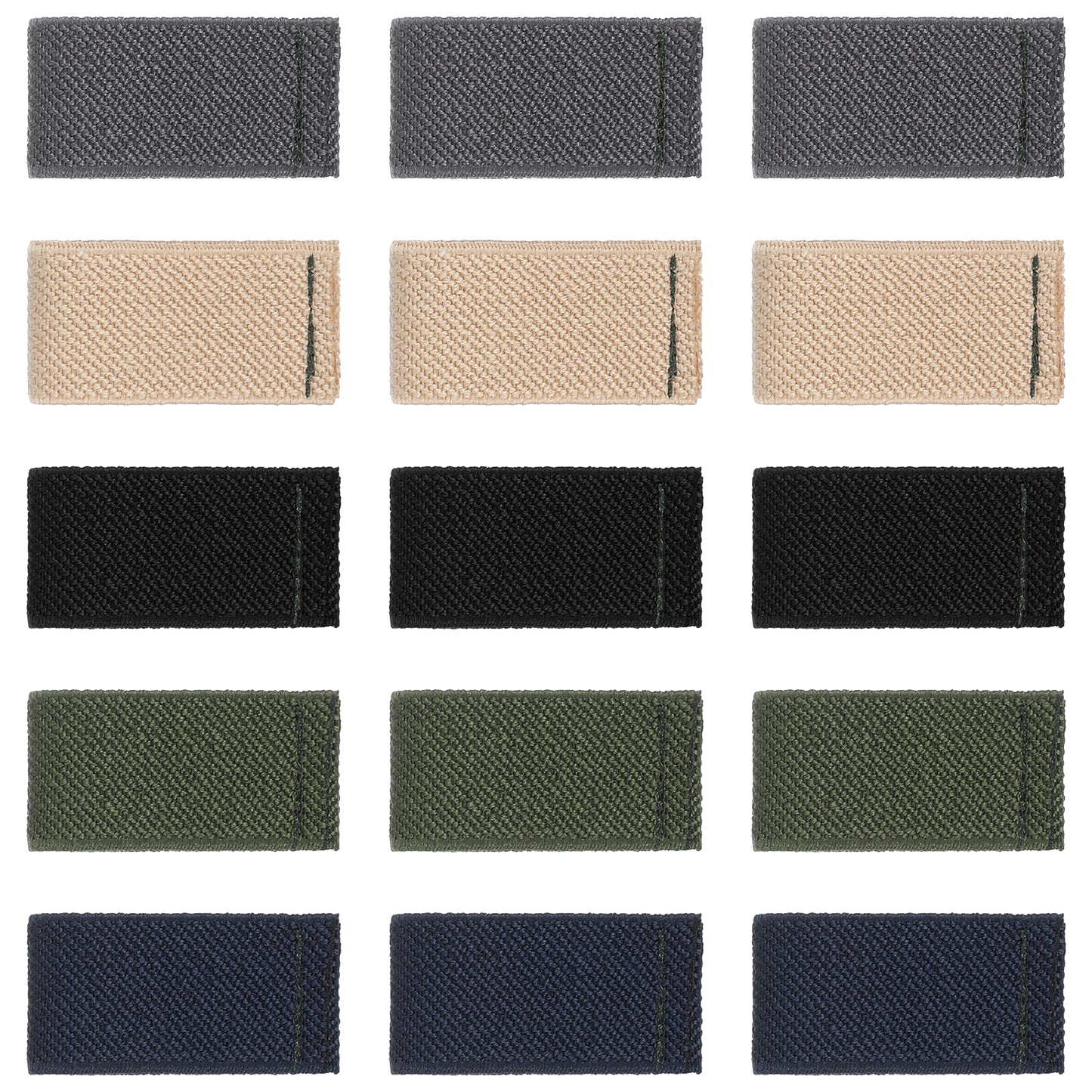 15PCS Belt Loop Keeper for Duty Belt, Elastic Nylon Belts Keepers Strap Organizers Backpack Loops Stay Holder Retainer Band for 1.5" Wide Police, Officer and Tactical Belts