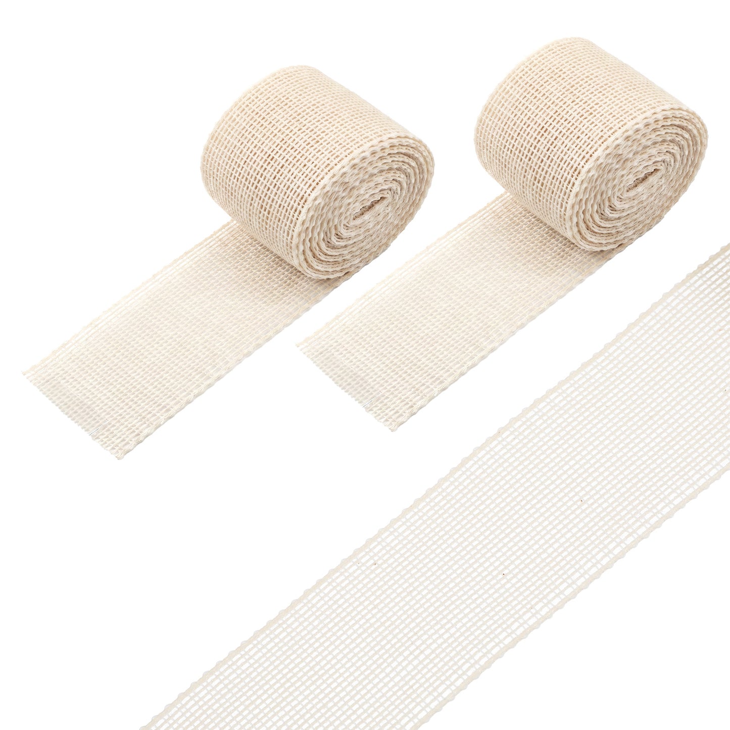 2 Rolls 4.37 Yards Fishbone Sewing Tape for Hemming Wide Hem Width Guide Curtain Tapes Trim Banroll Sewings Clothing Template Ban Roll Narrow Curved Tool for Skirts Dresses Boning Lining Strip