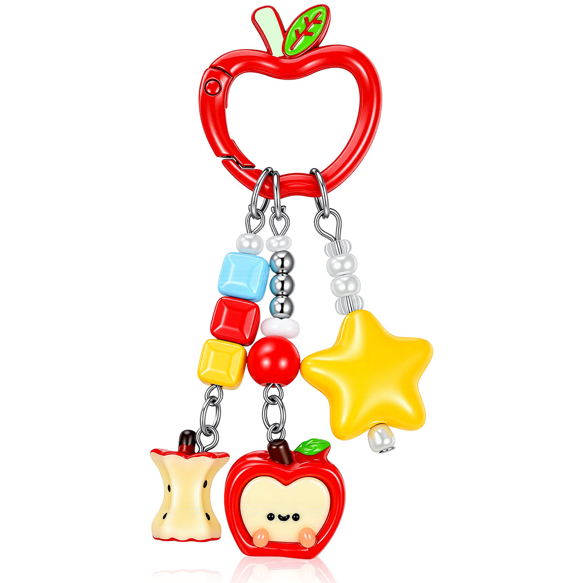 Ymapinc Apple Beaded Phone Keychain