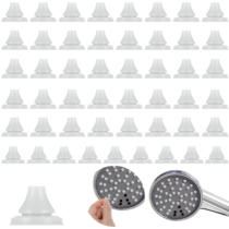 50 PCS Shower Head Replacement Parts, Silicone Universal Shower Nozzles, 0.31 × 0.28 × 0.12 Inches Replacement Showerhead Nozzles for Bathroom Spray Hole Repair Accessories