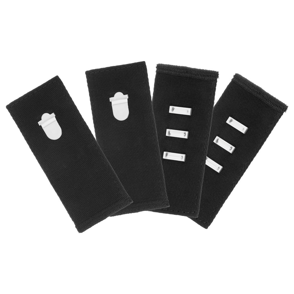 Chsoejuf 4PC Black Hook Waistband Extenders Metal Adjustable Pants Extender
