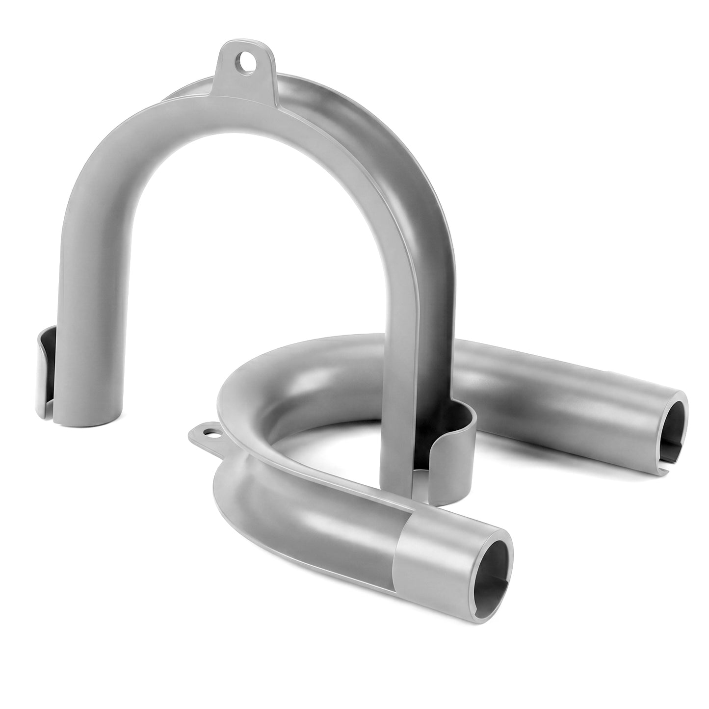 Xindojuz 2 PCS U-Shaped Washing Machine Drain Hose Holder Hook, U-Bend Drain Hose Clamp Fits 1.2" Drains Secure Hoses Holder Hook for Laundry Tub, Dishwasher and Sink Srain Hoses (Gray)