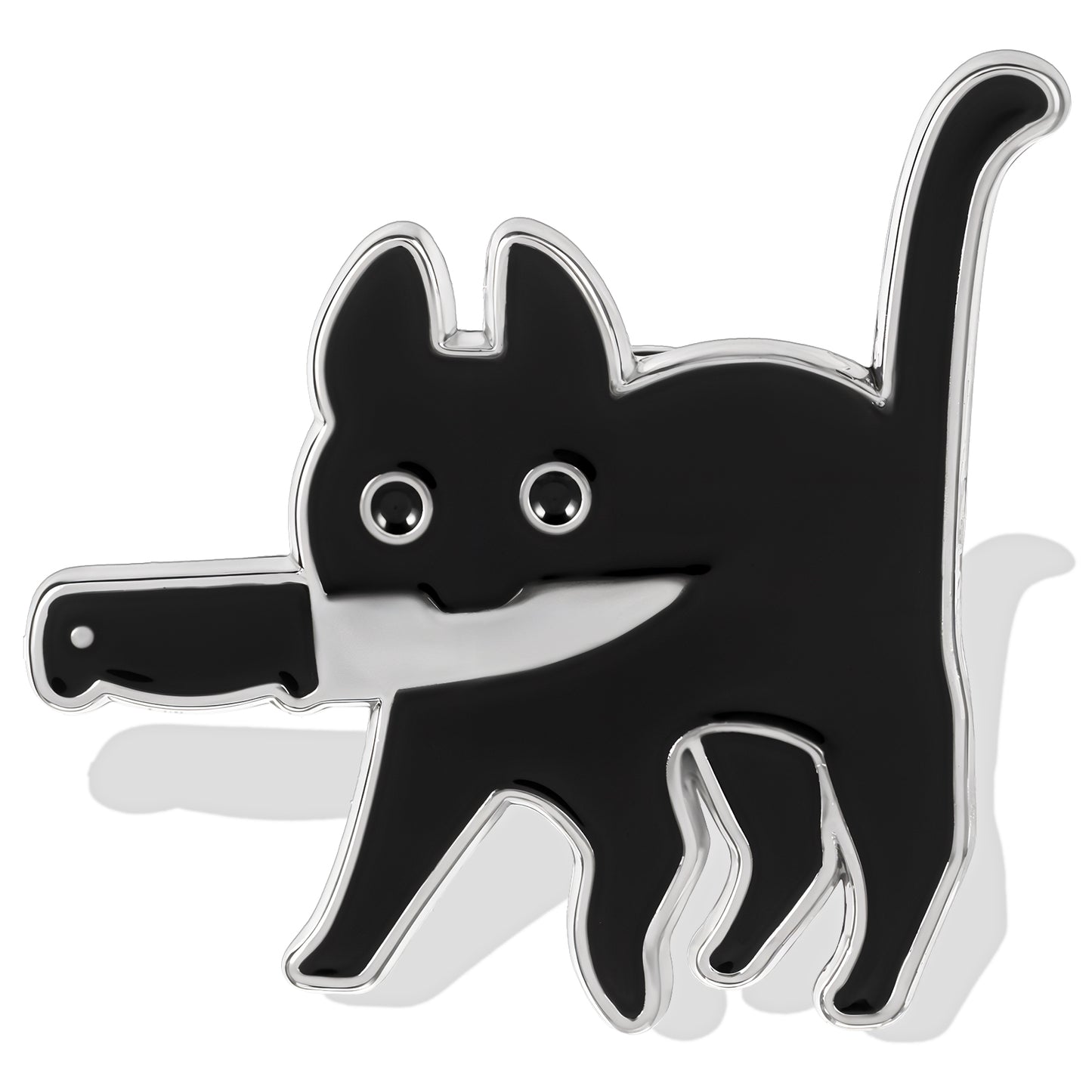 Mabor Cat Pins Funny Cat Enamel Pin Cute Cartoon Black Cat Brooch Pins for Backpacks Badges Lapel Bag Jacket Metal Novelty Hat Pins Accessory for Men Women Girls Kids