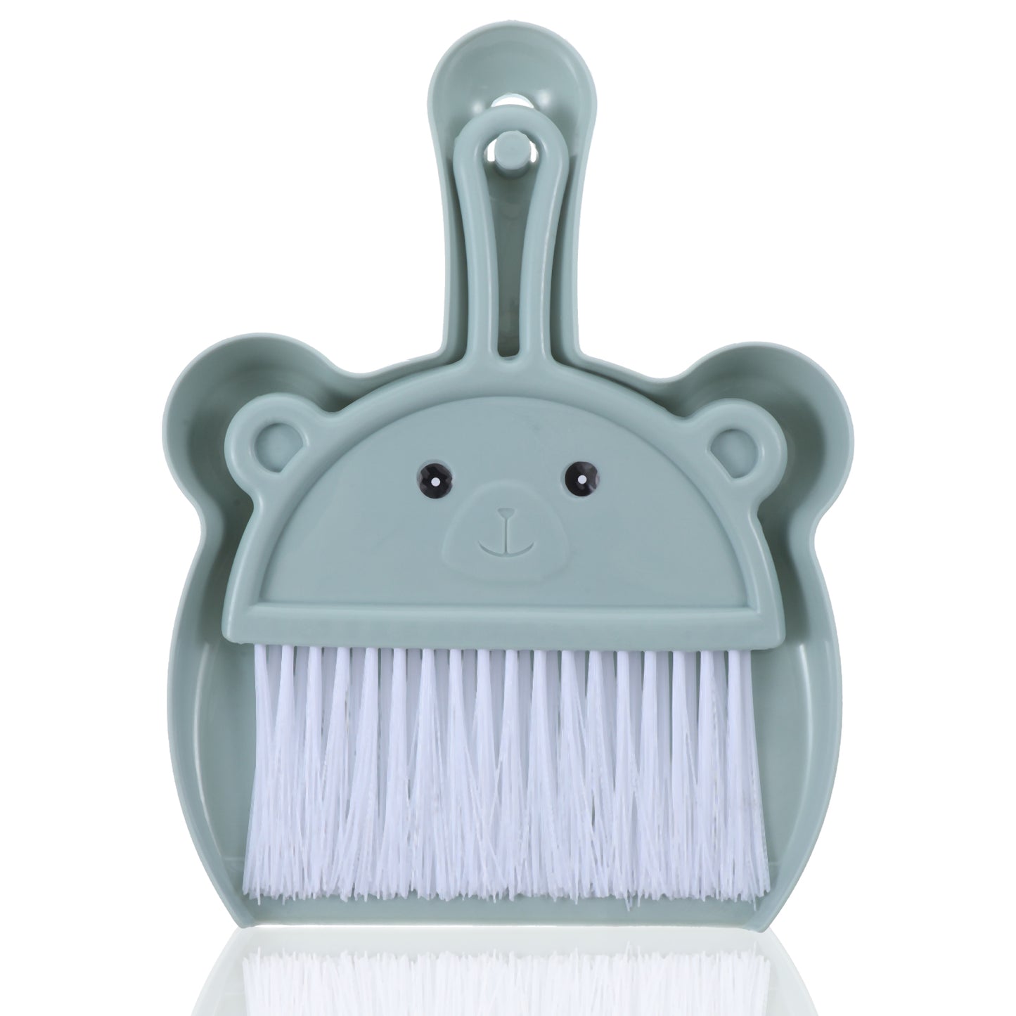 Nogeqi Small Dust Pan and Brush Set, Portable Hand Broom and Dustpan, Lightweight Mini Dustpan and Brush Set for Desktop Cleaning Small Space Cleaning(Sky Blue)