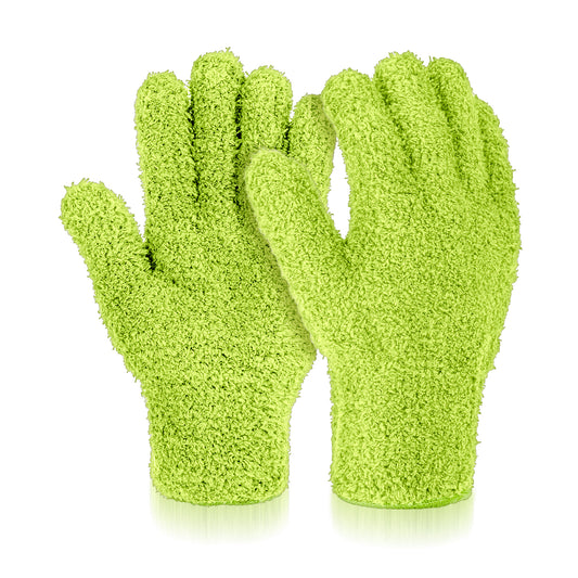 Ymapinc Plant Dusting Gloves, Microfiber Gloves for Plant Dusting, Reusable Dust Mitt for House Use, Kitchen Indoor Glove for Desk, Light, Window Blind, Car Screen Wash