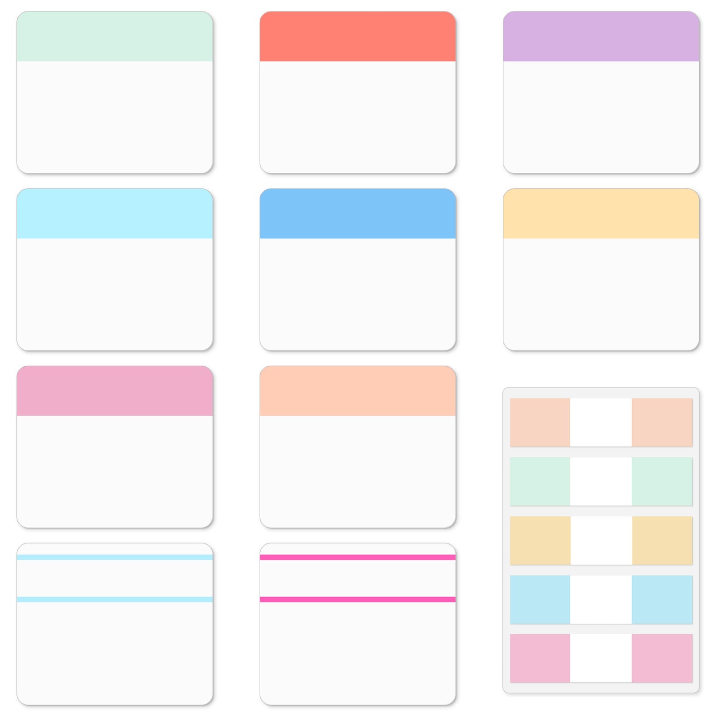 Chsoejuf 500PCS Sticky Tabs for Books Page Tabs Sticky Notebook Planner